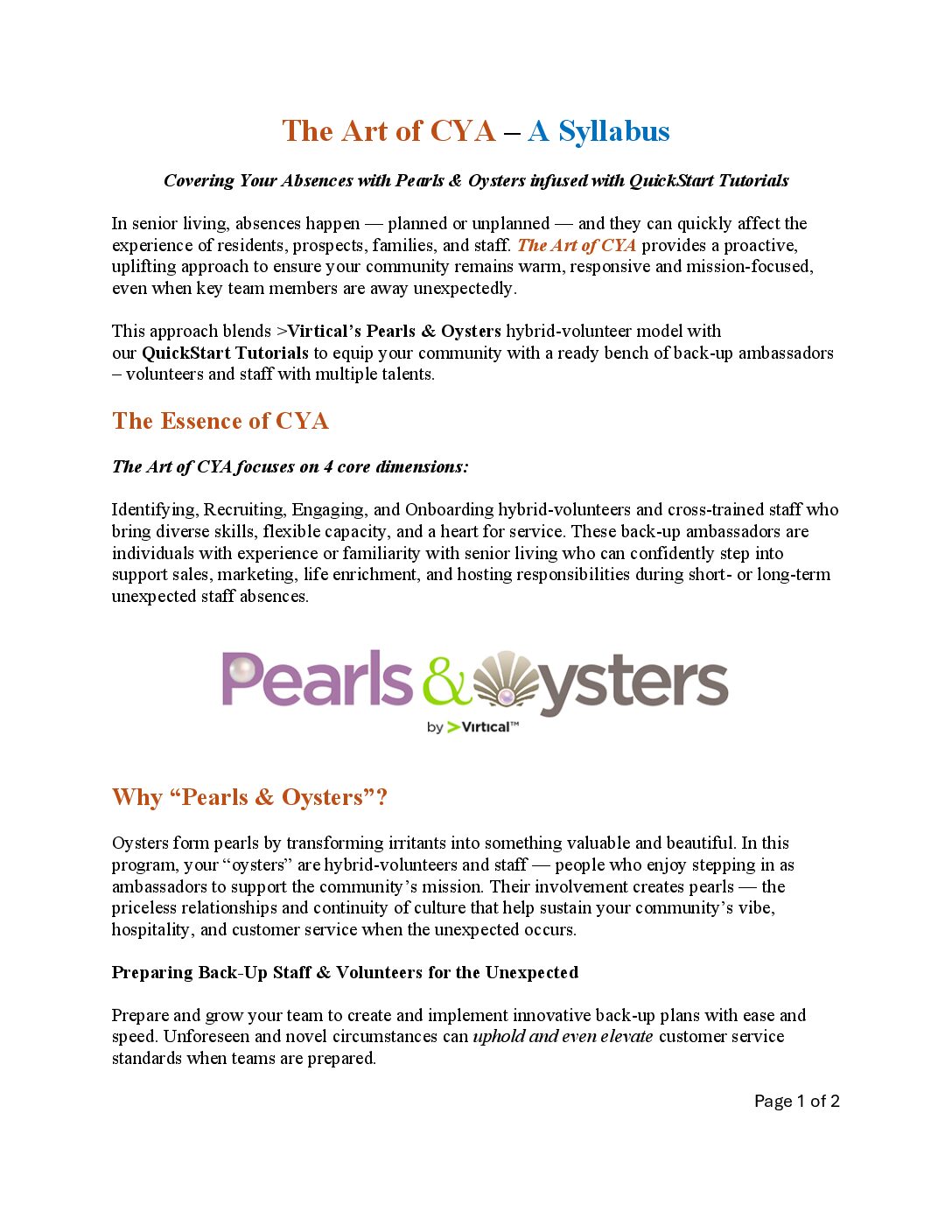 CYA Tutorial Syllabus PDF